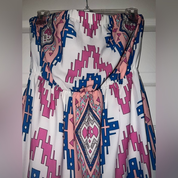 Pink Owl strapless maxi dress - size S - Picture 3 of 6